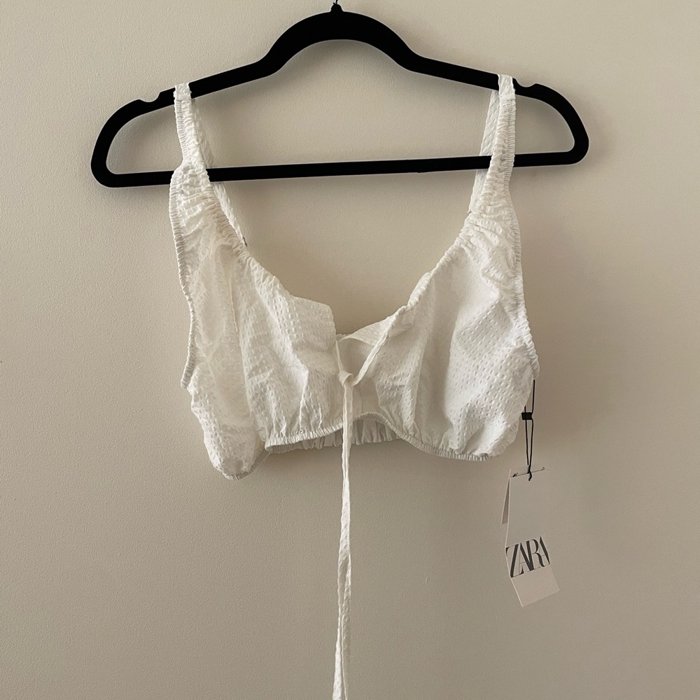 Zara bra blouse top NWT